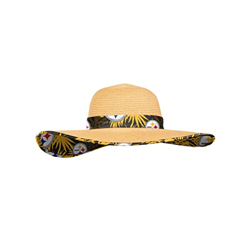 Image of FOCO NFL Womens Floral Straw Hat
