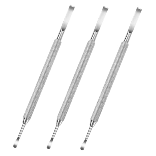 FOMIYES Nail Polish Clean up Tool Set Dual-ended Cuticle Clippers Pusher Flat Head for Gently Removing Cuticles