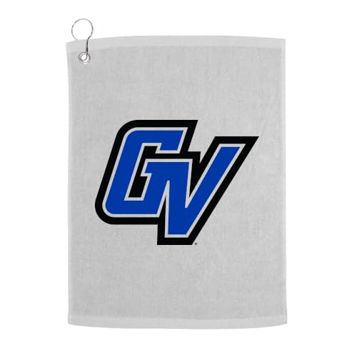 Sport Your Gear Officially Licensed Grand Valley State Lakers Prime Logo Golf Bag Towel with Grommet White