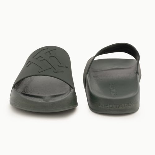 Red Tape Men's Green Pool Slider Flip-Flop OLIVE - Image 5