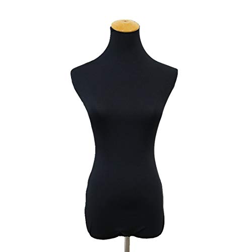 NAVADEAL Black Superb Lycra Fabric Cover, Perfect for Dress Form Mannequin Dummy