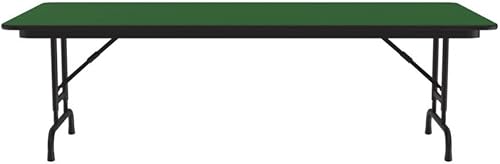 Miniatura 95 de Correll - Mesa plegable de altura ajustable y resistente, parte superior laminada de alta presión, fabricada en Estados Unidos, delantal de acero