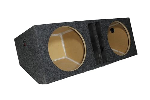 Texas Boombox HPORT Single and Dual Hatchback Sub Box with Ports Universal Fit Vented Ported Subwoofer Enclosure (Dual 8')