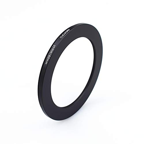 Image of 77mm to 62mm /77mm-62mm Step-Down Ring Filter Adapter for All Brands UV,ND,CPL,Metal Step-Down Ring Adapter