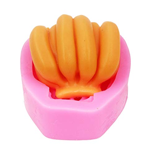 LC - Moules en silicone en forme de banane pour savon, gâteau, biscuit, chocolat, glaçons