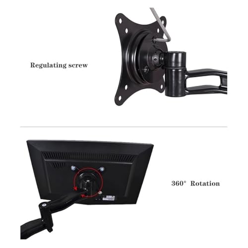 Support de moniteur mural contre le mal de dos avec support double écran articulé - 8