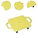 kowaku Indoor Scooter Board Sensory Training Motor Skills Floor Scooter with Rollers for Playground Outdoor Activities Home Children, Yellow