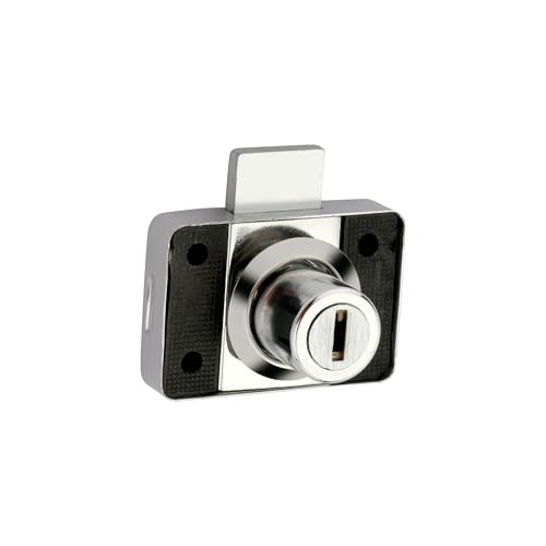 Image of DUKE Stainless Steel Multipurpose Drawer Cupboard Cabinet Lock with 2 Reversible Ultra Brass Keys for Office Shops, Hotels, and Hostels(Pack of 10)