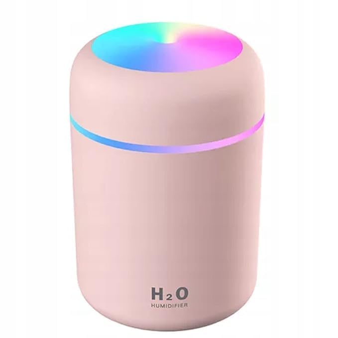 Portable Mini USB Humidifier 300ml Ultrasonic Cool Mist with LED Night Light, Silent Air Humidifier for Bedroom, Office, Car & Travel Fog Mist Maker & Air Diffuser for Fragrance (pink)-image-26