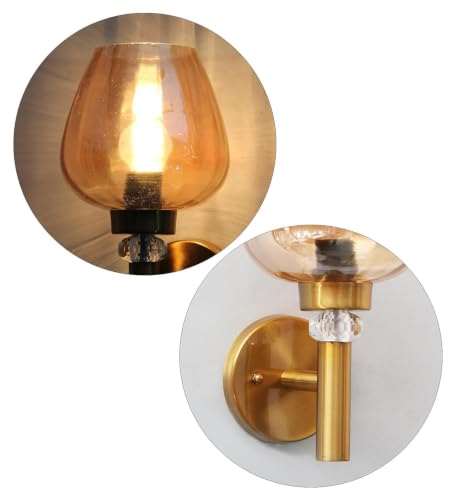 Image of Modern 281 WL Brass Finish Wall Light for Living Room, Modern Wall Lamps for Bedroom, Wall Lights for Home Decoration, Bedside Wall Lamp Scone for resturant /Cafe