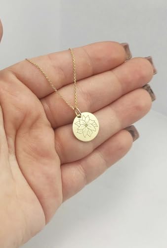 Joyería navideña de plata de ley 925 con baño de oro de 28 mm 3