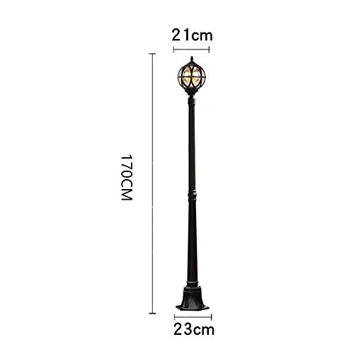 Luz de césped creativa y farola tradicional mediterránea E27 para iluminación de patios 2