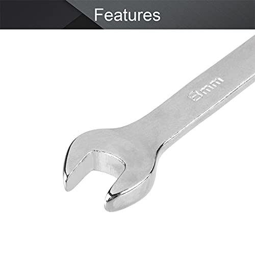 Utoolmart Ratcheting Combination Wrench, 8Mm Box Open Ended Ratchet Combination Wrench, Metric, Chrome Vanadium Steel Construction, 1 Pcs #TOP2