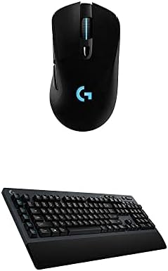 Logitech G G703 6-Button Wireless Gaming Mouse, USB Black & Logitech G G613 Lightspeed Wireless Gaming Keyboard, Black