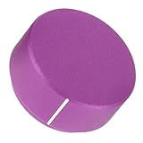 Vaguelly Potentiometerknopf Aus Aluminiumlegierung Rändelwelle Für Lautstärkeregelung Violettes Sandstrahlverfahren Geriffeltes Schaftdesign Präzise Drehknopf Für Audiogeräte
