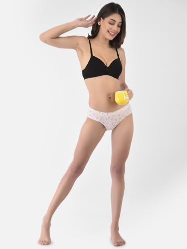 Image of Softline Women's Cotton-Rich Wire-Free Padded Bra | Full Coverage, Seamless & Breathable for Everyday Comfort | Soft Fabric with Supportive Fit for All-Day Wear