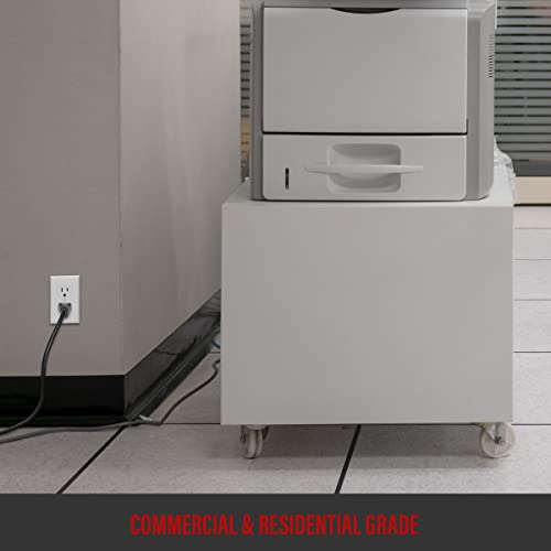 Enerlites Duplex Receptacle Outlets And Wall Plates Bundle, Tamper-Resistant Electrical Receptacle, 15A 125V, Self-Grounding, 2-Pole, Ul Listed, 61580-Tr-Wwp, White #TOP5