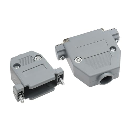 Image of LOKLNEYK Connector Welding Wire Type DB15 15 ho /*le pin 3 Rows VGA Adapter Male Female Plug Socket Serial Port Terminal(Silvery Female)