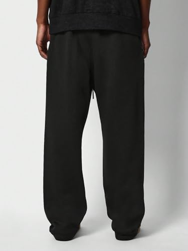 Image of dockstreet Men's /Unisex Open Bottom Drawstring Pure Cotton Stretchable Baggy Jogger Pants
