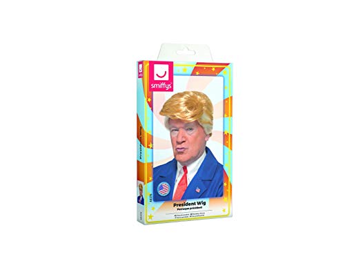 Smiffys President Wig, Blonde , Icons & Idols Fancy Dress, Adult Dress Up Wigs - Image 4