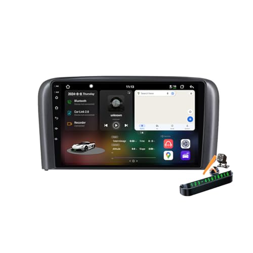 Estéreo 2 DIN para S80 1998-2006 de 9 pulgadas con Android 14.0