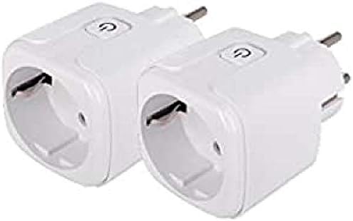 Konyks Priska Duo FR Prise Double Wi-Fi BT, Contrôle ON/OFF à Distance, Suivi De La Consommation Des 2 Appareils Simultanément, Compatible Smartlife Et Tuya, Alexa Et Google Home