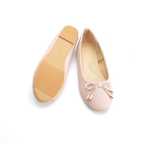 Women's Bow Ballet Flats - Elegant Round Head Non-Slip Dress Shoes - Breathable Soft and Comfortable Women's Shallow Mouth Shoes2