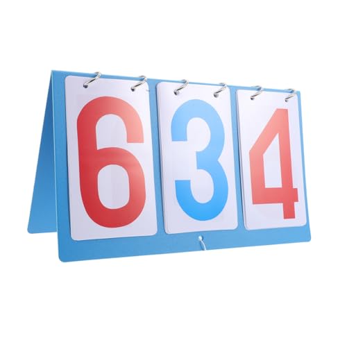 Hemoton Portable Score Flipper for Soccer Basketball and Table Tennis User Friendly Competition Scorekeeper with Space Saving Design
