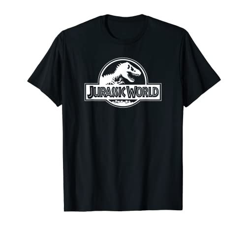 Jurassic World Black Classic Coin Logo Camiseta