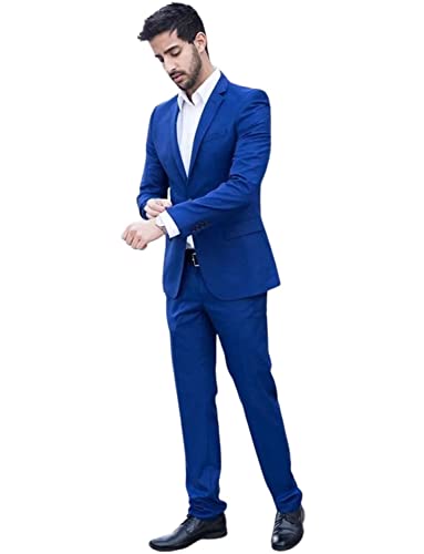 Costume 2 pièces homme veste et pantalon d'uniforme d'affaires aux finitions soignées