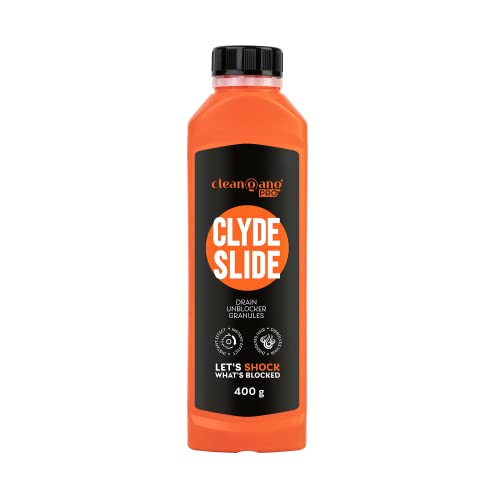 CleanGang - Limpiador de desagües Clyde Slide Granules elimina obstrucciones de todos los tubos comunes - Desatascador de desagües disuelve el cabello y elimina los olores - Limpiador de tuberías