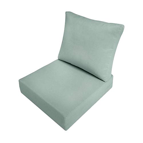 Prolinemax Large Deep Seat Back Cushion Slip Cover Knife Edge 26 x 30 x 6 inch AD002