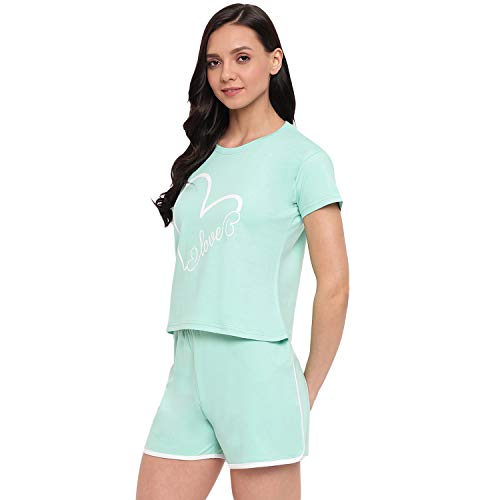 Image of Women's Cotton Printed Top and Shorts Set Pack of 1