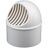 CYRENT Hotte d'aération de toit en PVC avec bouchon de sortie d'échappement résistant aux intempéries pour montage mural offrant une ventilation fiable