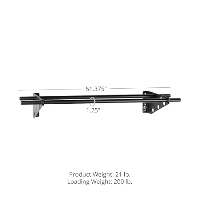 Titan Fitness Wall Mounted Medicine Ball Rack Storage Shelf, 51 Long Exercise Ball Storage for Wall Balls, Med Balls, Slam Balls, Basketballs, Soccer Balls, Fit Up to 6 Med Balls