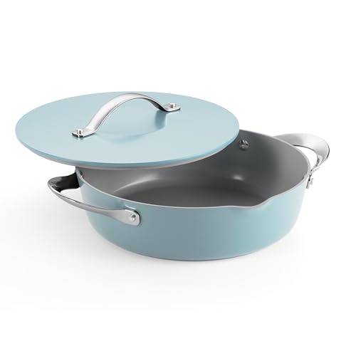Image of Tramontina Fiora 4.25-Quart Ceramic Non Stick Cooking Pan with Lid