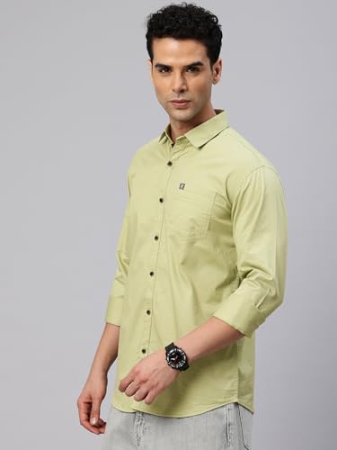 Image of Majestic Man Comfort Slim Fit Solid Pure Cotton Casual Shirt