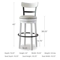 Signature Design by Ashley Valebeck 1-Piece Swivel Barstool, 30 In — image 3