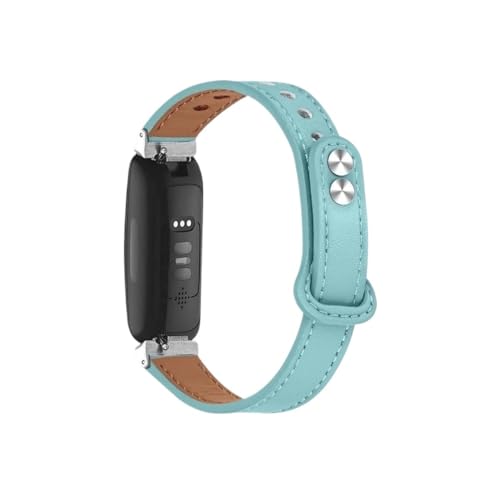 Bracelet cuir Fitbit Inspire 3 anti-irritation bleu ciel pour tous