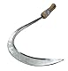 Grabacz Sichel, Sichel Sense 400 mm - 16, Rundsichel mit Holzgriff, Handsichel, Blattsichel, Gartensichel, Sensensichel, Sichel Sense