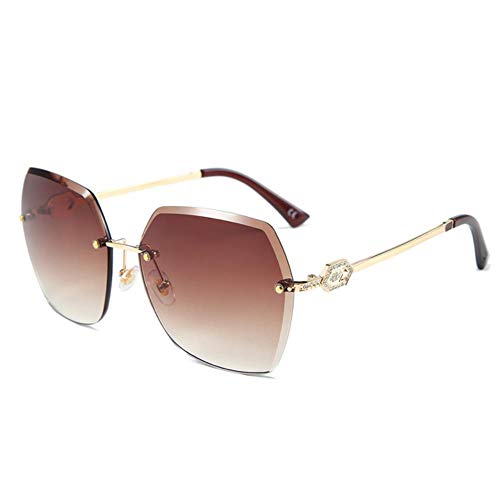 Lunettes de soleil femme sans monture œil de chat cat eye tendance