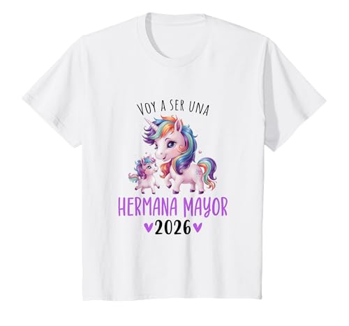 Niños Hermana Mayor 2026 Voy A Ser Una Hermana Mayor 2026 Camiseta