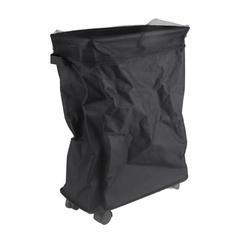 BONKZEBU Cubo de Lavandería Portátil con Asas, Diseño de Red Impermeable para Ropa Sucia, Material de Tela Oxford 600D (Negro)