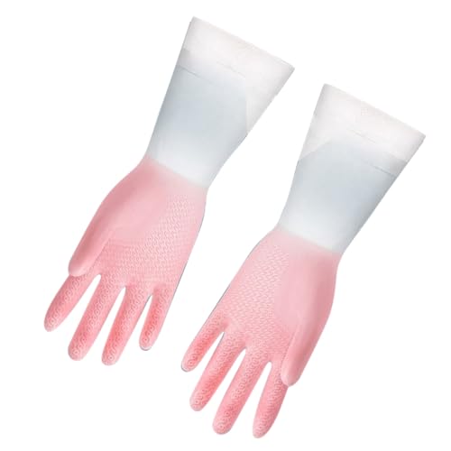 Guanti da Stoviglie in Lattice, Guanti da Pulizia della Cucina Sottile e Impermeabile, Guanti da Lavanderia Colore Gradiente per le Imprese di Ristoranti di Cucina a Casa e (M)