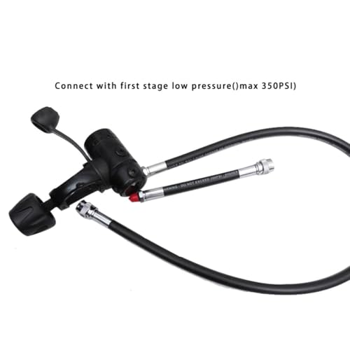 Manguera de baja presión para buceo de 350 PSI con conector rápido 6