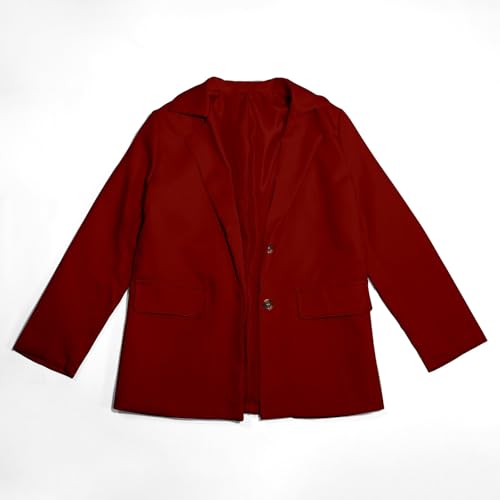 Teen Girls' Blazer Y2K Long Sleeve Lapel Suit Jacket Open Front with Pockets Homecoming Dance Shoot Formal Coat4