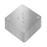 Angoily 10 Stück Sofa Verbesserungszubehör Tischbein Hardware Flache Befestigungswinkel Tischbein Verbindungshardware Tischbeinverbinder Möbelbein Reparaturteile Möbelteil Silber