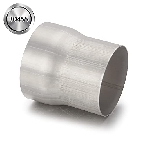 Image of A-KARCK Exhaust Adapter Connector 3.5 inch OD to 4 inch OD, Exhaust Pipe Reducer 4 inch Overall Length 304 Stainless Steel