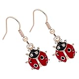 Veemoon Pendientes De Mariquita Colgantes Para Mujer Niña Pendientes De Gancho Delicados De Joyas Únicas Orejas Estéticos Para Adolescentes