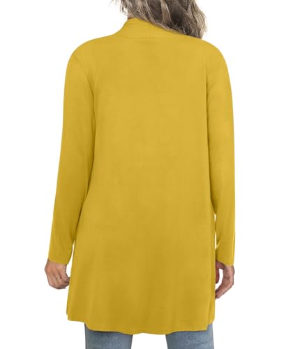 Image of Anymiss Womens Long Cardigans Spring Lightweight Jackets S-2XL Knit Kimono